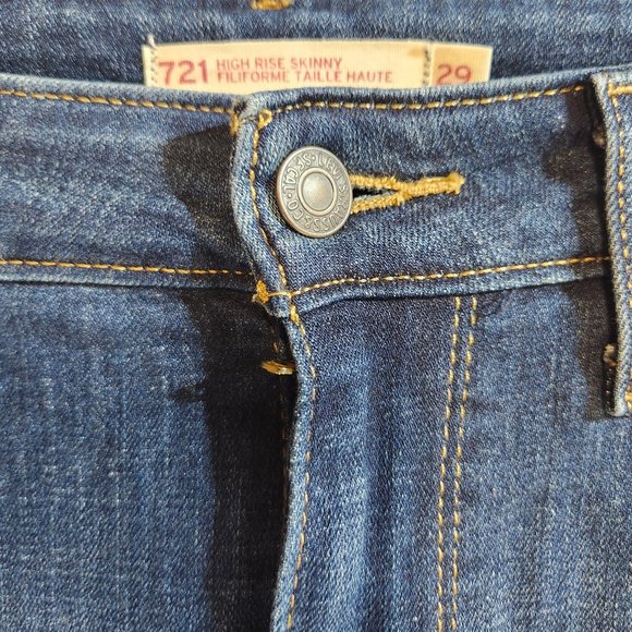 Levis 721 high rise skinny jeans - 29 - Picture 3 of 5